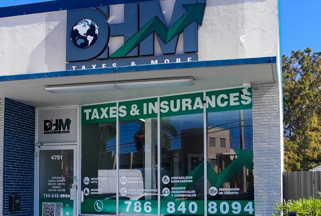 DHM Taxes & More: Cálculo de qué porcentaje se paga con la 1099 en EE.UU. y asesoría de impuestos en Hialeah.
